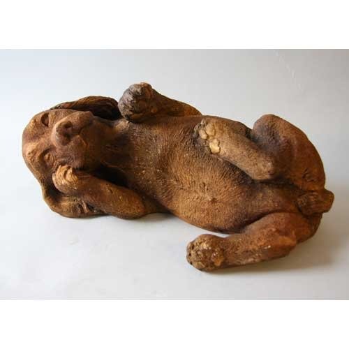Playing Puppy On Back Outdoor/Indoor Statue - Bella Statues
