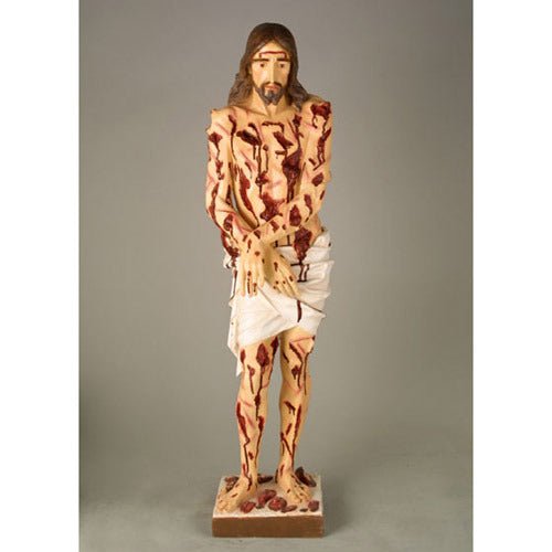 Custom Painted Lifesize Scourged Christ 37 Outdoor/Indoor Statue - Bella Statues