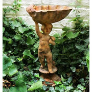 Lucca Child Birdbath 22 Outdoor/Indoor Statue - Bella Statues