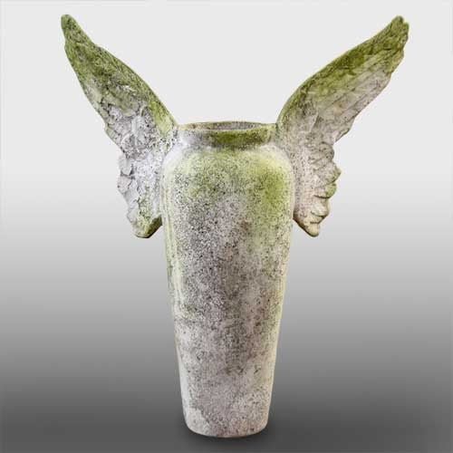 Winged Pot 26 H Outdoor/Indoor Statue - Bella Statues