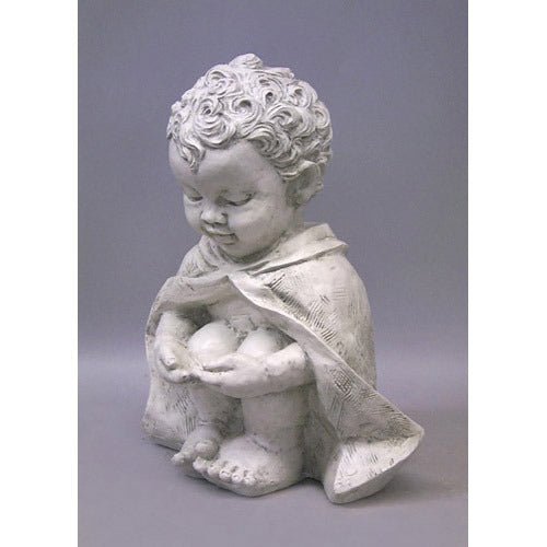 Pondering Baby St Francis 14 Outdoor/Indoor Statue - Bella Statues
