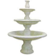 Lifesize Balustrade 3 Tier Fountain Outdoor/Indoor Statue - Bella Statues