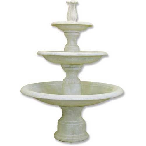 Lifesize Balustrade 3 Tier Fountain Outdoor/Indoor Statue - Bella Statues