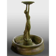 Lifesize Cecilia Fountain 72 H Outdoor/Indoor Statue - Bella Statues