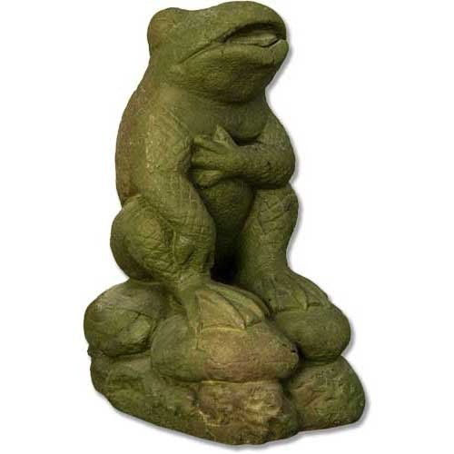 Cracked Up Frog 12 Outdoor/Indoor Statue - Bella Statues