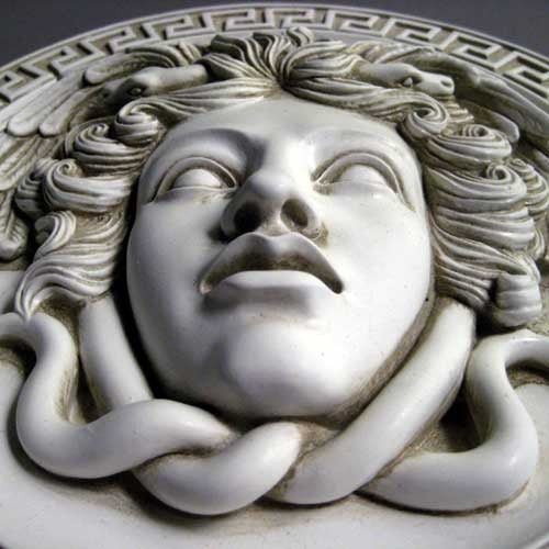 SEE F7274 - STN Medusa Plaque Outdoor/Indoor Statue - Bella Statues