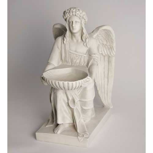 Angel With Dish 19 Outdoor/Indoor Statue - Bella Statues