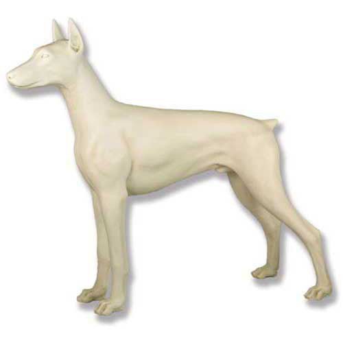 Custom Painted Lifesize Standing Doberman Dog 32 Outdoor/Indoor Statue - Bella Statues