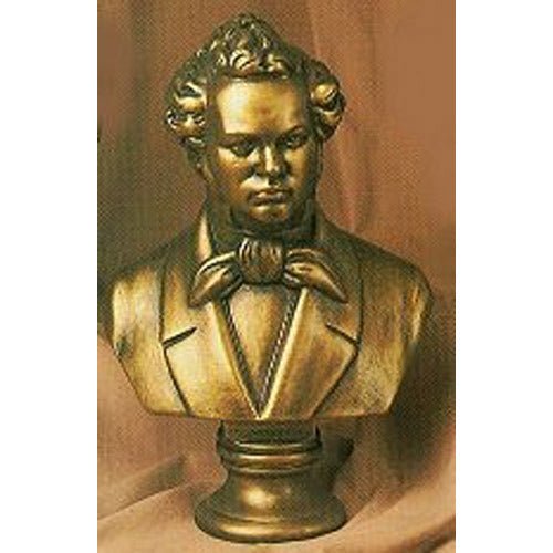 Schubert Bust Med (BRZ) Outdoor/Indoor Statue - Bella Statues