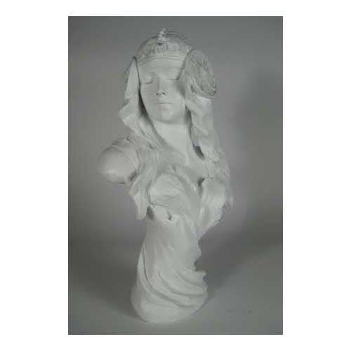 Viking Lady Bust 23H Outdoor/Indoor Statue - Bella Statues