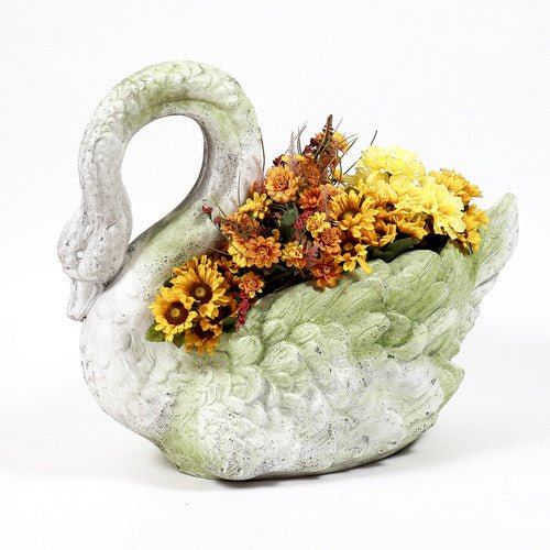 Swan Grande Planter 22 Outdoor/Indoor Statue - Bella Statues