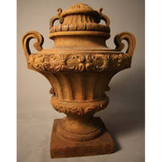 Embellished Urn 31 with Lid Outdoor/Indoor Statue - Bella Statues
