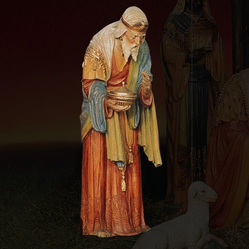 Custom Painted Lifesize SAINT BALTHAZAR WISEMAN FOR Nativity Outdoor/Indoor Statue - Bella Statues