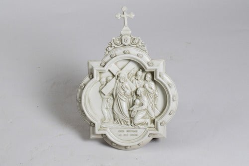 Chapel Wall Plaque Station 8 Outdoor/Indoor Statue - Bella Statues