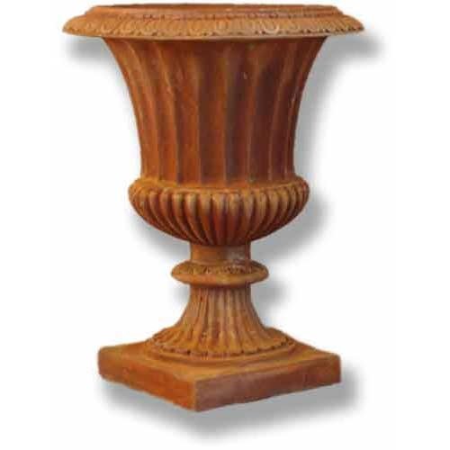 Sm.Fluted Urn 22 H (R) Outdoor/Indoor Statue - Bella Statues