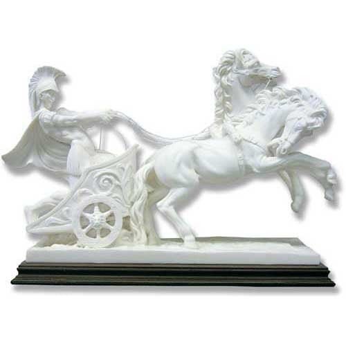 Roman Chariot 6 H Outdoor/Indoor Statue - Bella Statues