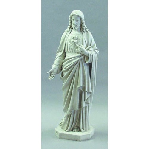 Lifesize Sacred Heart Of Jesus 49"H Outdoor/Indoor Statue - Bella Statues