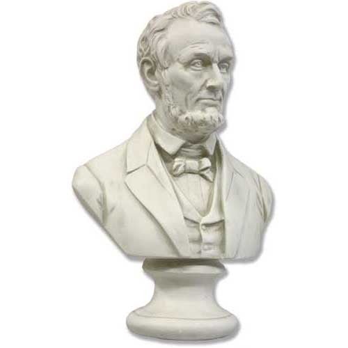 Lincoln Bust Sm 12 H Outdoor/Indoor Statue - Bella Statues