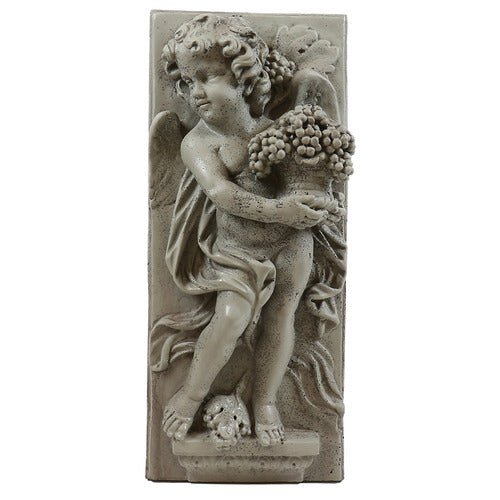 Little Boy Summer Plaque Outdoor/Indoor Statue - Bella Statues