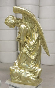 Lifesize Praying Angel (cros Outdoor/Indoor Statue - Bella Statues
