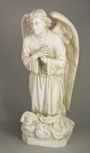Custom Painted Angel Sorrow Kneeling Pray 27 Outdoor/Indoor Statue - Bella Statues