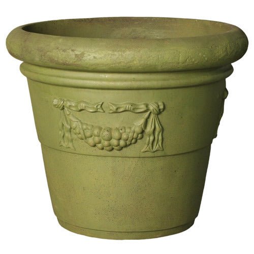 16 Garland Pot 13.5 H (R) Outdoor/Indoor Statue - Bella Statues