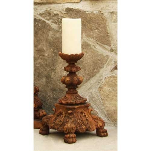 Baroque Candleholder - Short13 Outdoor/Indoor Statue - Bella Statues