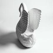 Swan From Wood Carving Outdoor/Indoor Statue - Bella Statues