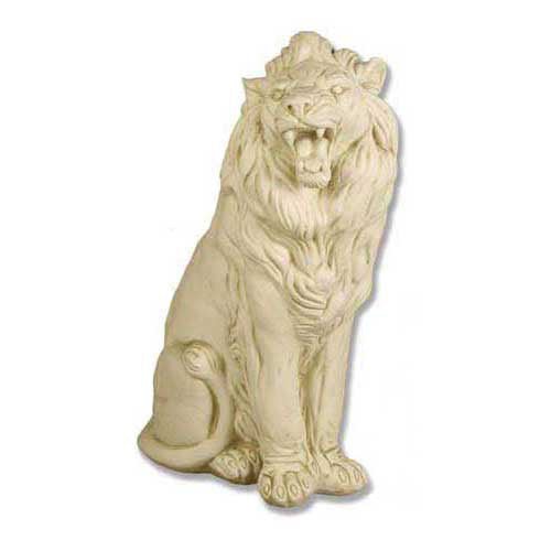 Sitting Lion De Bagni Delucca Outdoor/Indoor Statue - Bella Statues