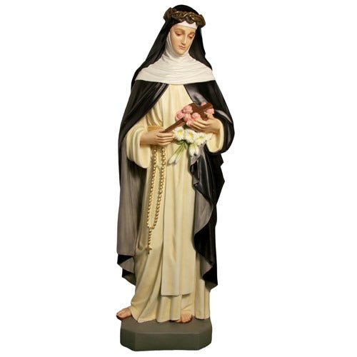 Custom Painted Lifesize Saint Rose 53 Outdoor/Indoor Statue - Bella Statues