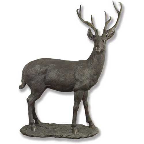 Lifesize White Tail Deer 64 Outdoor/Indoor Statue - Bella Statues