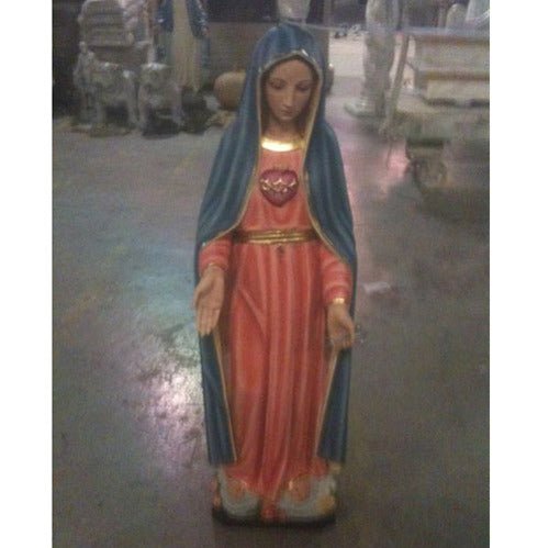 Custom Painted Lifesize Mary With Sword Outdoor/Indoor Statue - Bella Statues
