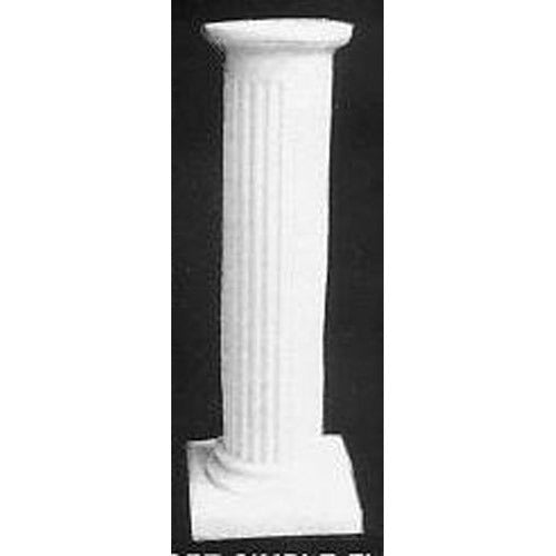 Short Simple Fluted Pedestal Outdoor/Indoor Statue - Bella Statues