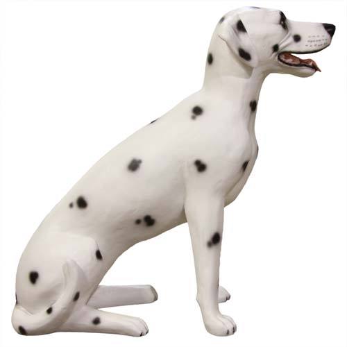 Custom Painted Dalmatian Sitting 24 Outdoor/Indoor Statue - Bella Statues