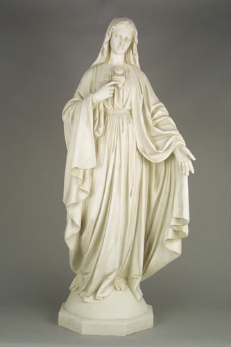 Lifesize Mary W/ One Hand Outstretched Outdoor/Indoor Statue - Bella Statues