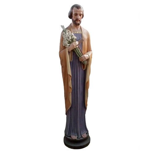 Custom Painted Lifesize St. Joseph 5' (thin) Outdoor/Indoor Statue - Bella Statues