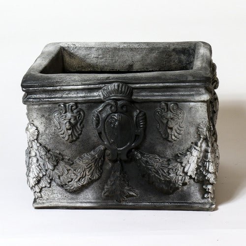 English Square Pot 11 Outdoor/Indoor Statue - Bella Statues