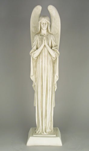 Custom Painted Lifesize Somber Angel 40 Outdoor/Indoor Statue - Bella Statues