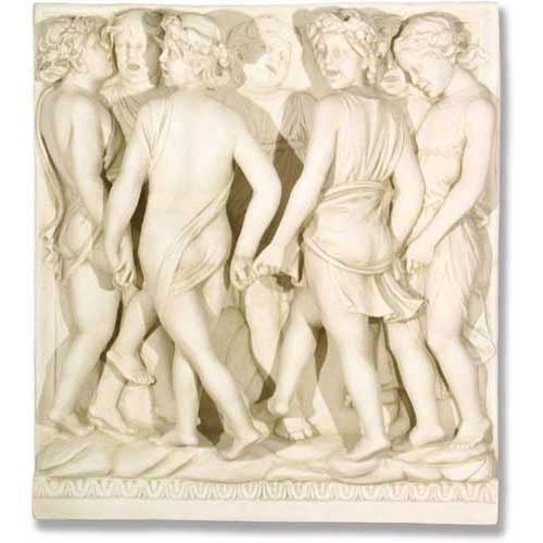 Lifesize Cantoria Frieze/Dancing 42 Outdoor/Indoor Statue - Bella Statues