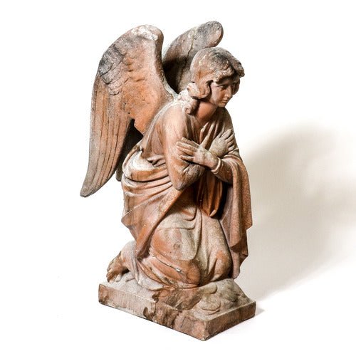 Adoration Angel Crossed Outdoor/Indoor Statue - Bella Statues