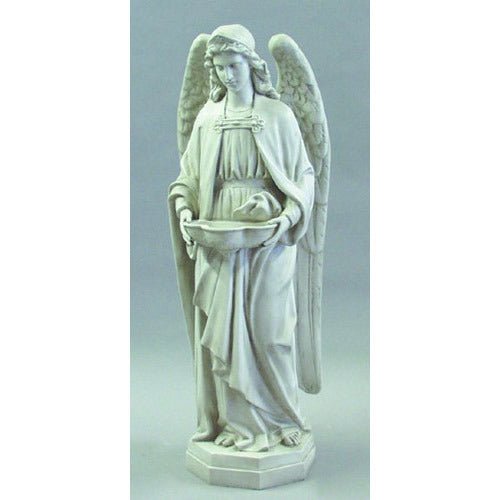 Lifesize Holy Water Font Angel 50" H Outdoor/Indoor Statue - Bella Statues