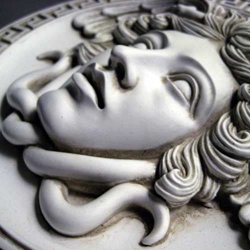 SEE F7274 - STN Medusa Plaque Outdoor/Indoor Statue - Bella Statues
