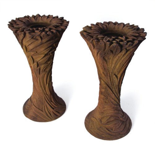 Sunflower Candle Holder Outdoor/Indoor Statue - Bella Statues