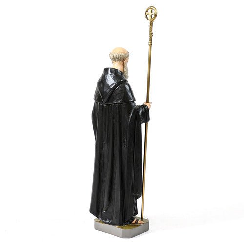 Custom Painted Saint Benedict 30"H Outdoor/Indoor Statue - Bella Statues