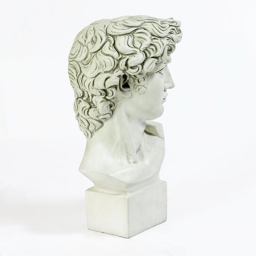 David Bust Medium 17 Outdoor/Indoor Statue - Bella Statues