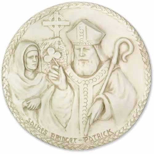 Saint Bridgette/ Patrick Plq Outdoor/Indoor Statue - Bella Statues