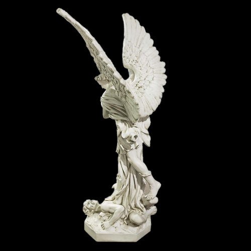 Lifesize Saint Michael Slaying Satan 58 Outdoor/Indoor Statue - Bella Statues