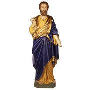 Custom Painted Lifesize Saint Peter 63" H Outdoor/Indoor Statue - Bella Statues