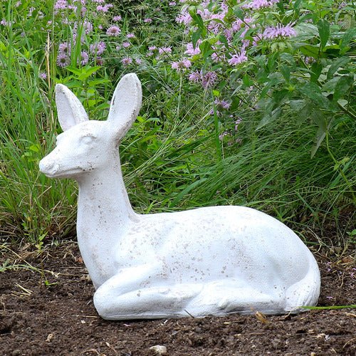 Sitting Deer Fawn Outdoor/Indoor Statue - Bella Statues