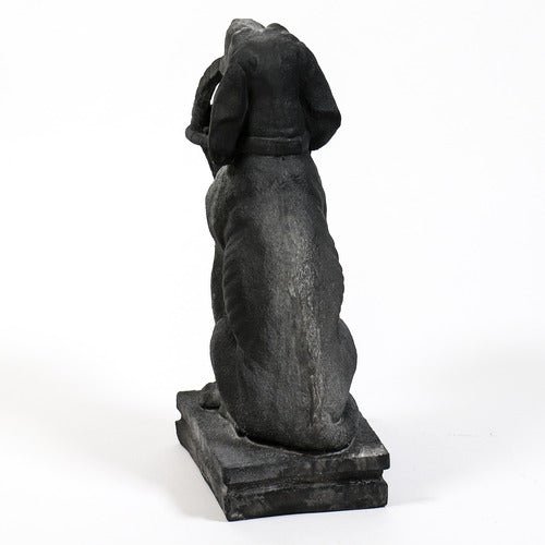 Puppy With Basket Outdoor/Indoor Statue - Bella Statues